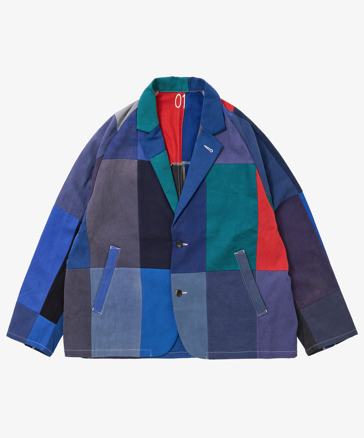veste two button denim one