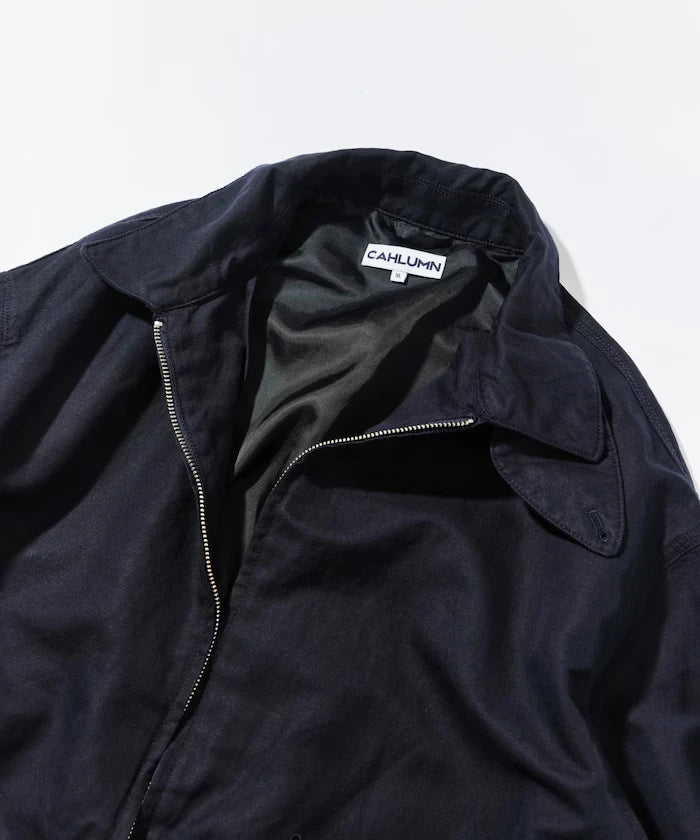 Cotton Linen Harrington Jacket
