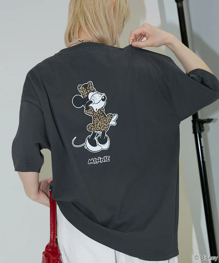 <Functional Material>Mickey Mouse & Minnie Mouse/Face T-Shirt Limited Edition