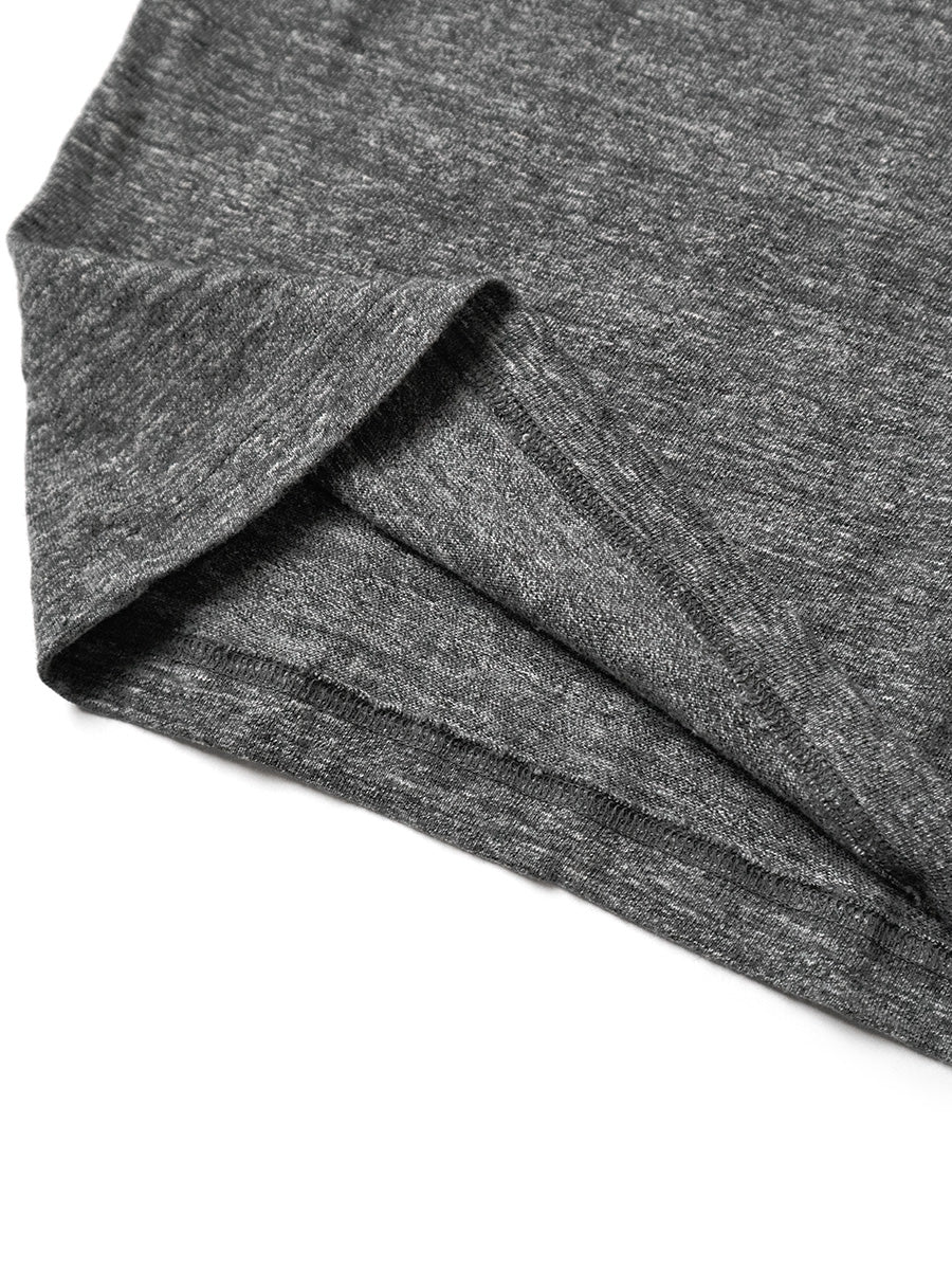 TOP Tenjiku High Neck Pocket Long T
