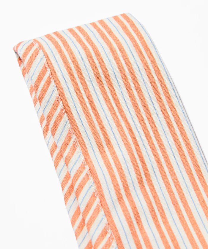 Stripe Print Canvas Market Bag