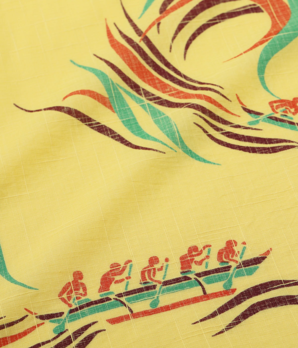 Cotton Linen Slubyarn Hawaiian Shirt “Hawaiian Paddle”
