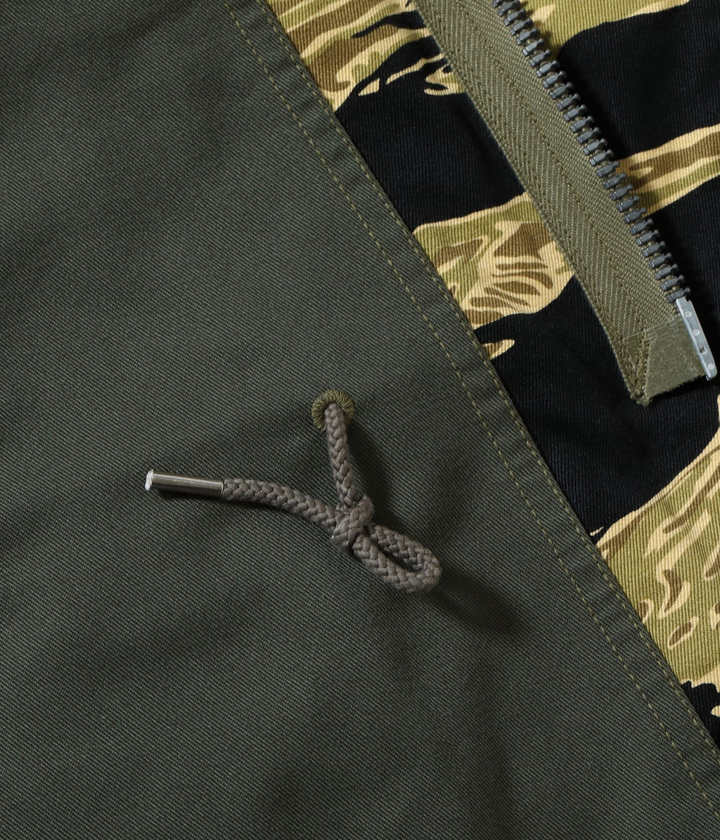 Jacket, Man's Field, M-65 Tiger Camouflage Civilian Model