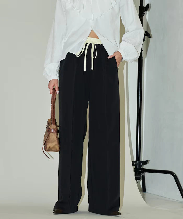 West Shearing Panel Easy Slacks Pants Limited Edition
