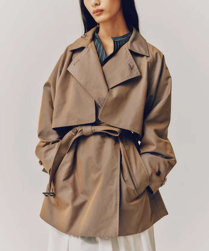 T/C Chambray Short Trench Coat