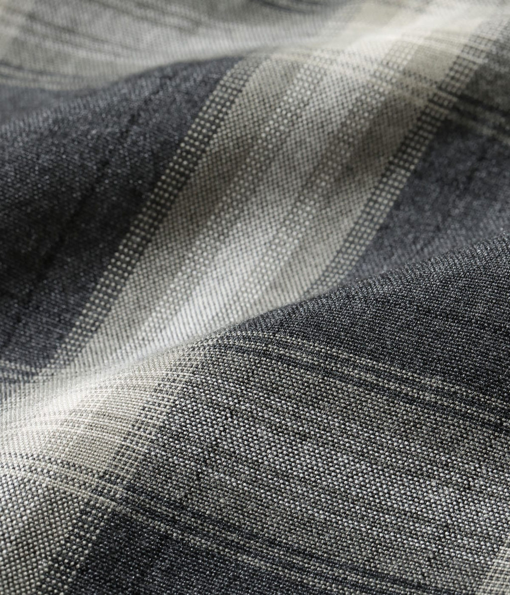 RAYON COVERT CHECK OPEN SHIRT