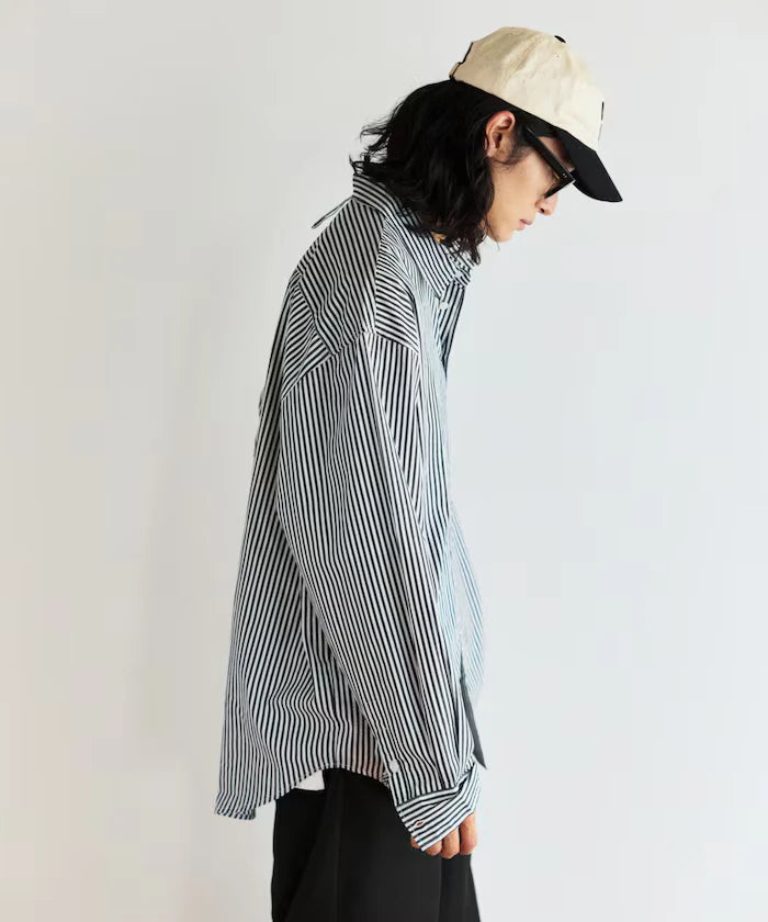 <New Color Added> Relaxed Fit Broad Shirt / Regular Collar / Long Sleeve