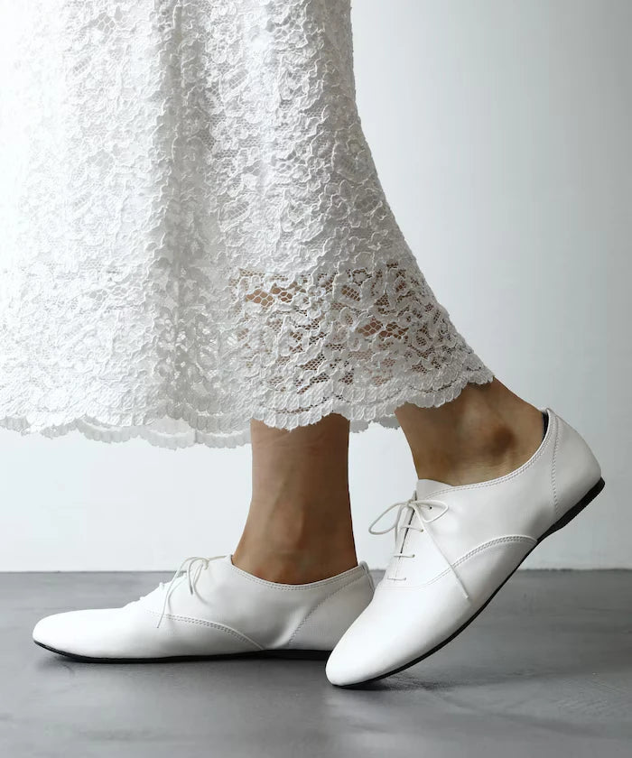 Lace-Up Flat Shoes [23~28cm]