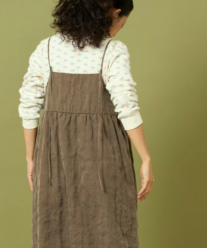 Fade-Processed Fringe Mini Dress