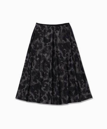 printed satin skirt (W)