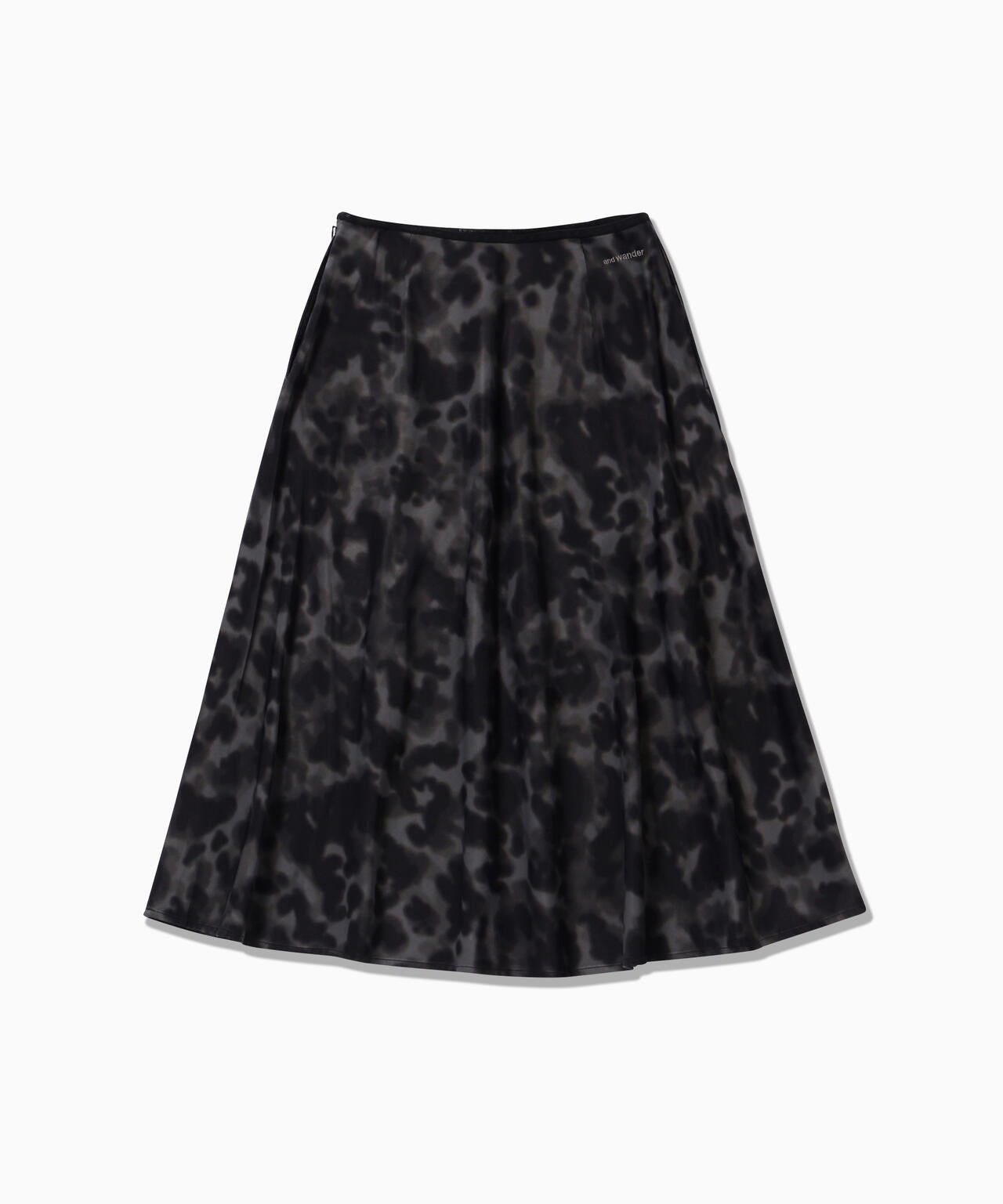 printed satin skirt (W)