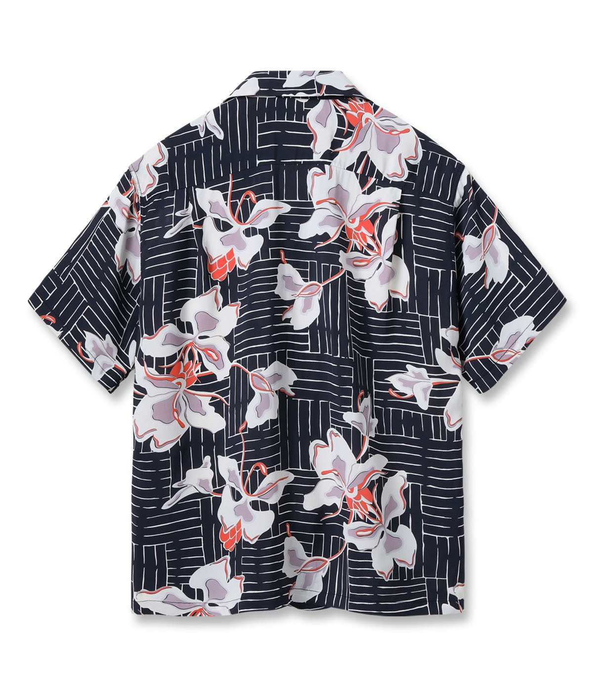 Rayon Hawaiian Shirt White Ginger