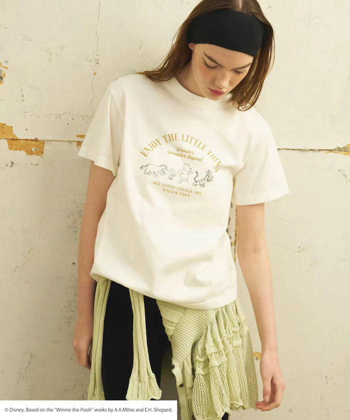 Winnie-the-Pooh Front Logo Print T-Shirt