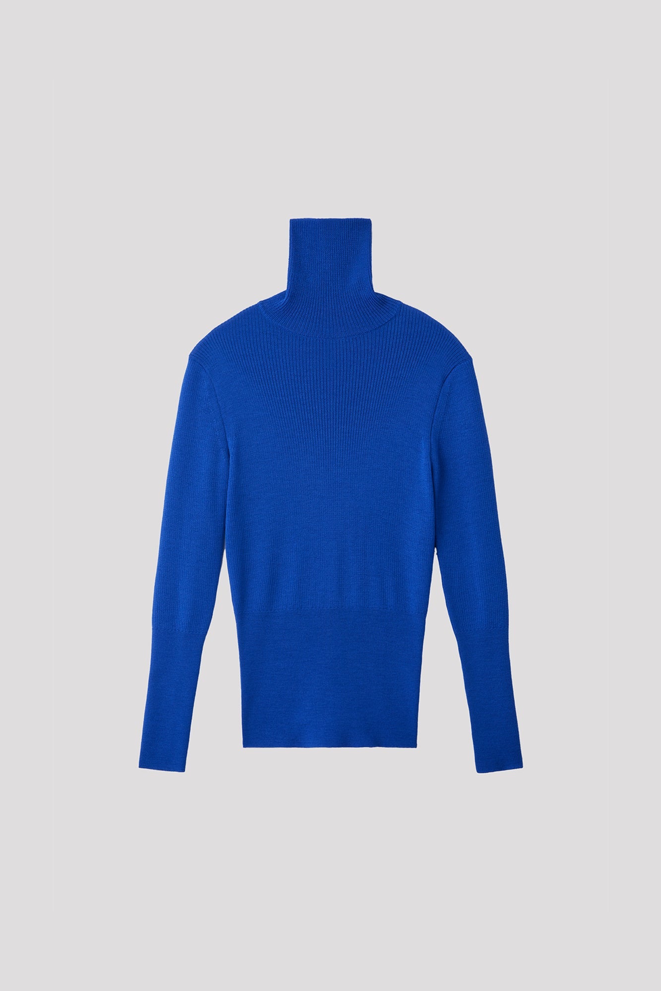 WOOL RIB HIGHNECK TOP