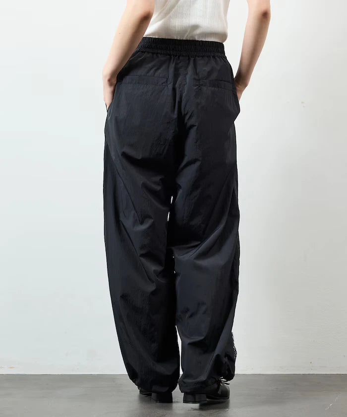 Nylon Lace Easy Wide Pants