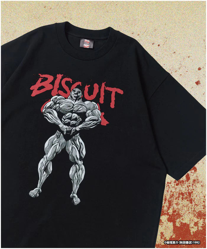 [Sales start on June 12 at 12:00] Baki 'Mr. Unchained/Biscuit Olly' Print Crew Neck T-Shirt