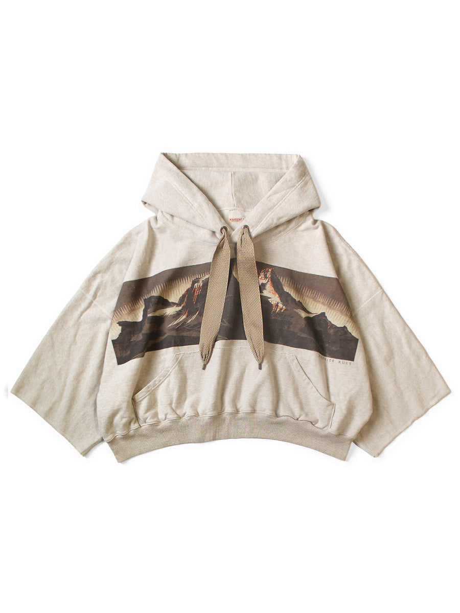 Fleece Devil Hooded Parka (Mountain Pattern)