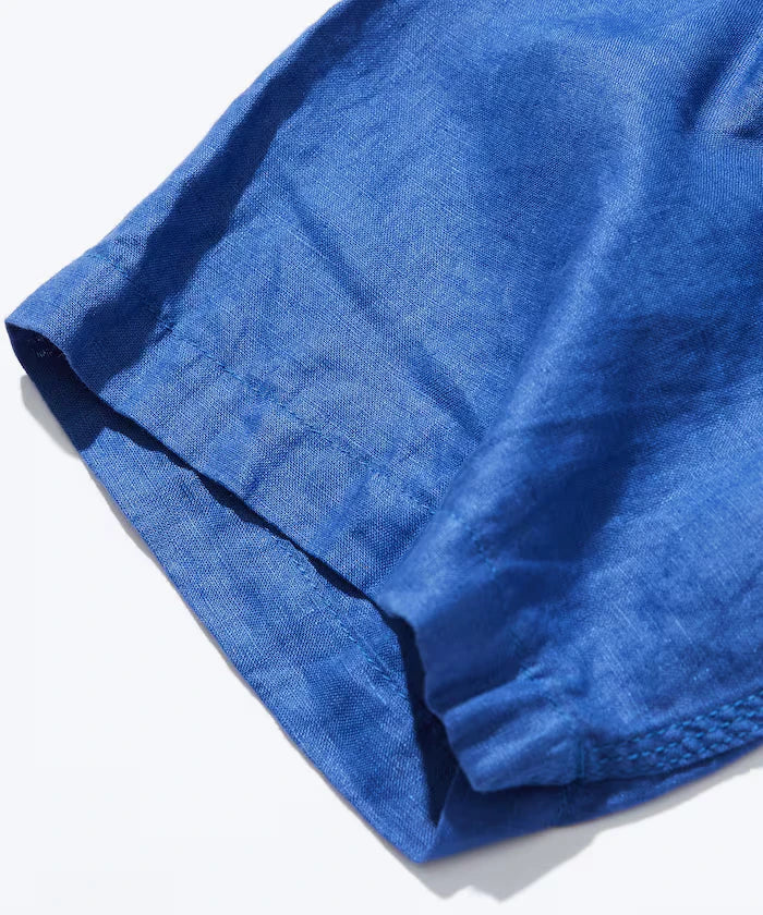 Linen Open Collar Shirt