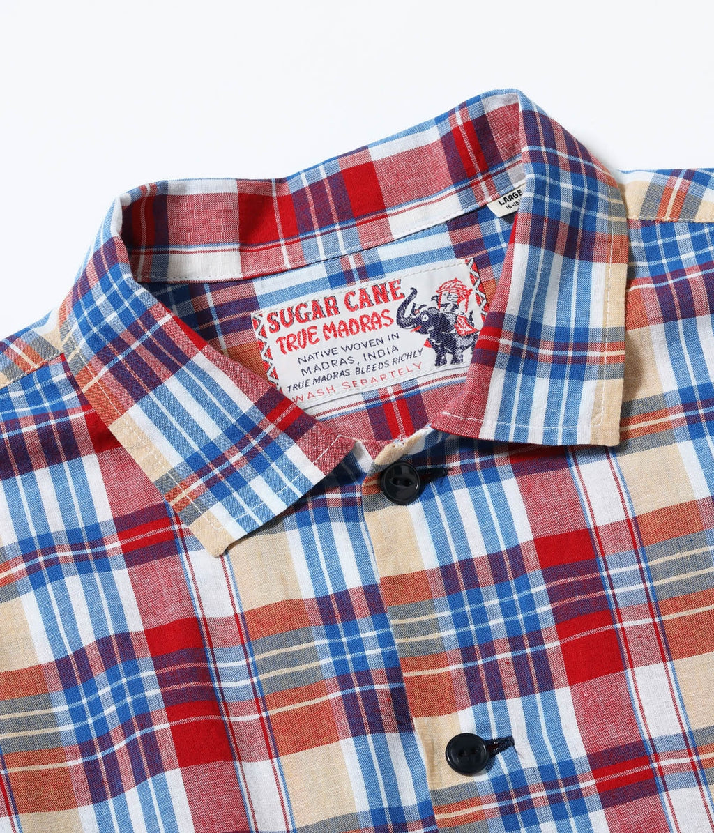MADRAS CHECK OPEN SHIRT