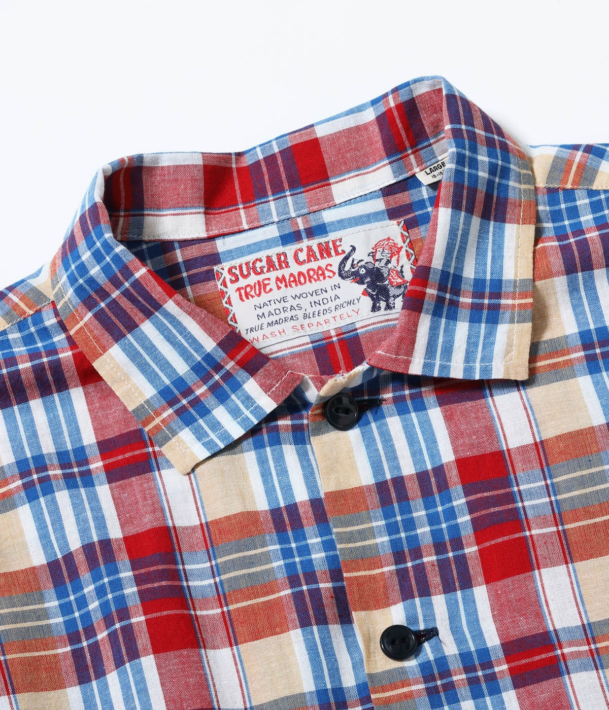 MADRAS CHECK OPEN SHIRT