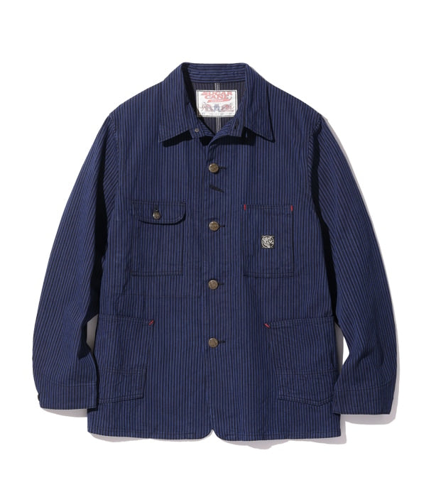 FICTION ROMANCE 11oz. BLACK LIBERTY STRIPE WORK COAT