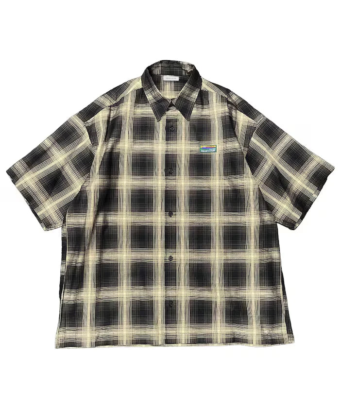 Relaxed Fit Regular Collar Short Sleeve Check Shirt