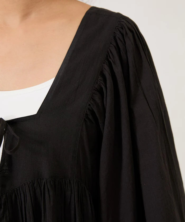 India Square Neck Frilled Dress