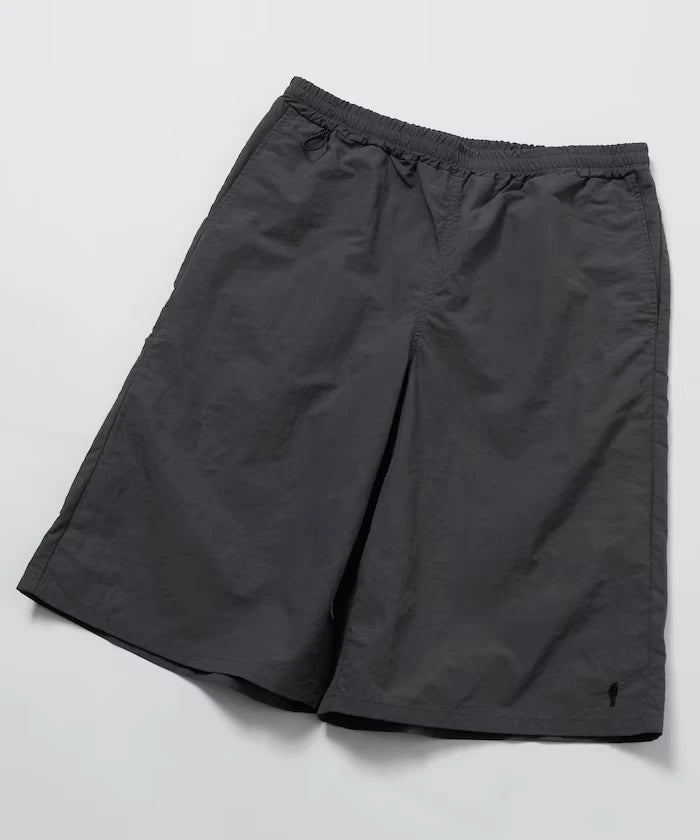 Nylon Sleek Water Length Baggy Shorts