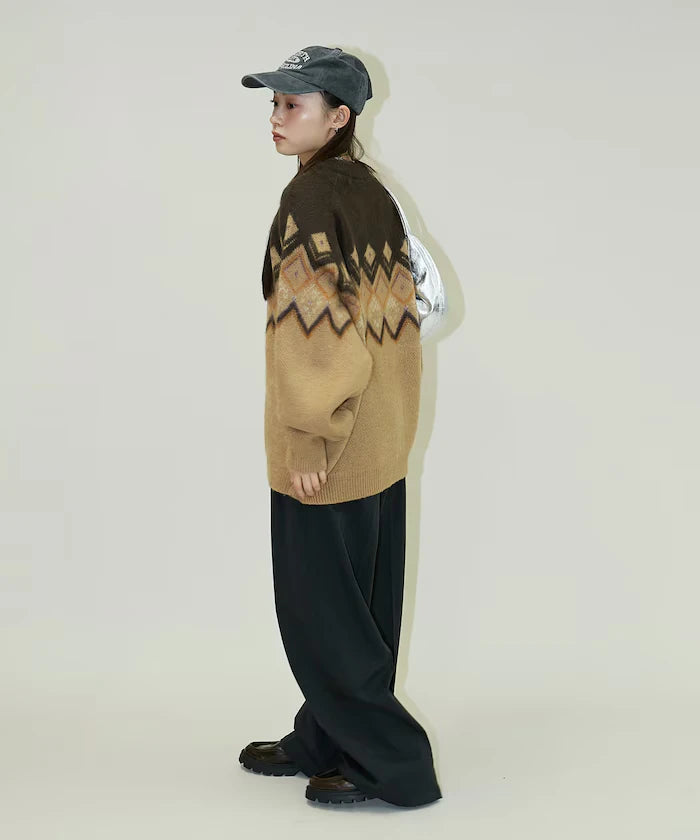 Jacquard Mohair Touch Knit Pullover Limited Edition