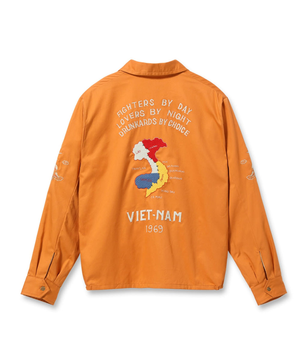 Late 1960s Style Cotton Vietnam Jacket “VIETNAM MAP”