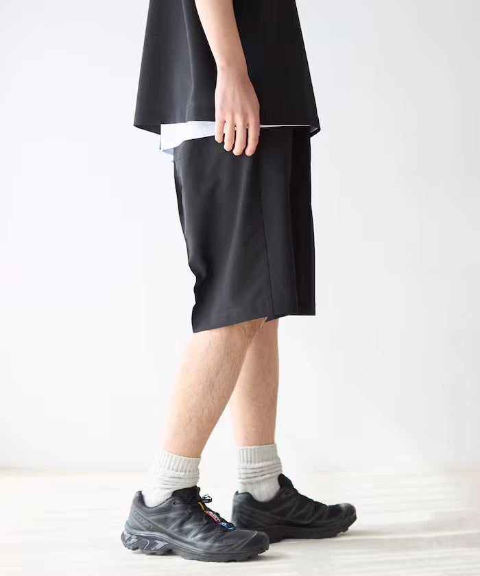 Functional Fabric Pullover Short Sleeve Shirt Set 3-piece Set / Washable / UV Cut / Quick Dry / Cool Touch