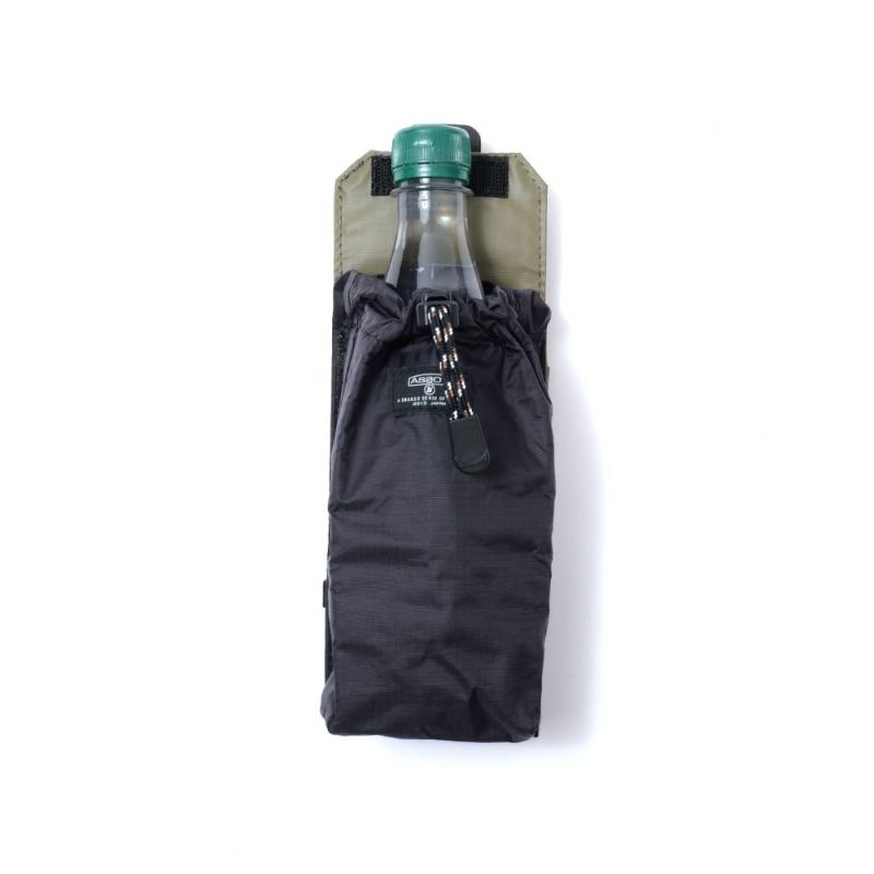 NYLON POLYCARBONATE PACKABLE DRINK HOLDER KHAKI
