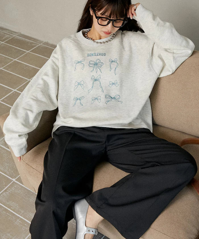 Ribbon Embroidery Crew Sweat Limited Edition