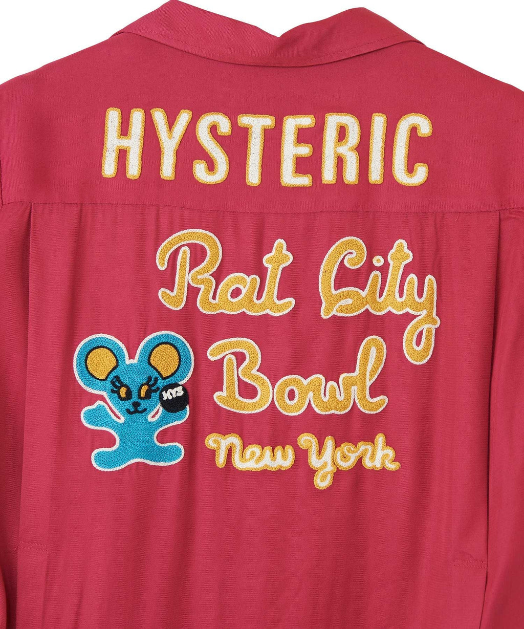 RAT CITY BOWL Embroidered Bowling Shirt