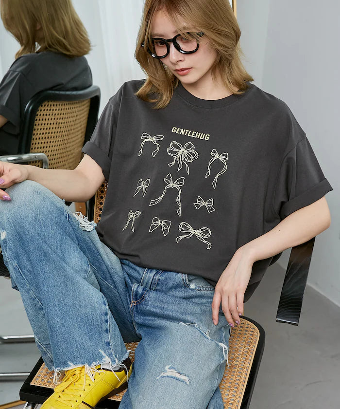 Ribbon Embroidery T-Shirt Limited Edition