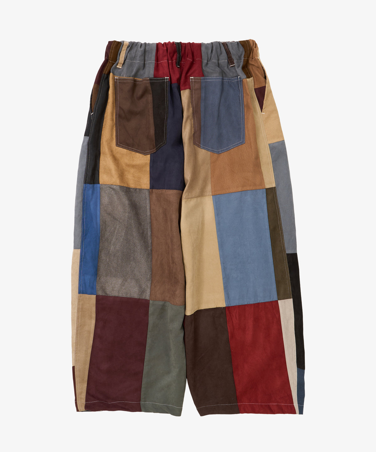 circular pants faux suede two