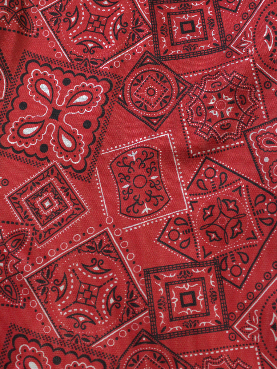 Smooth Jersey COOKIE Bandana Pattern Track Pants