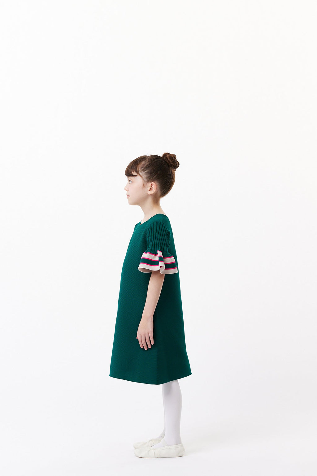 POTTERY KID SHORT BELL SLEEVES FLARE DRESS
