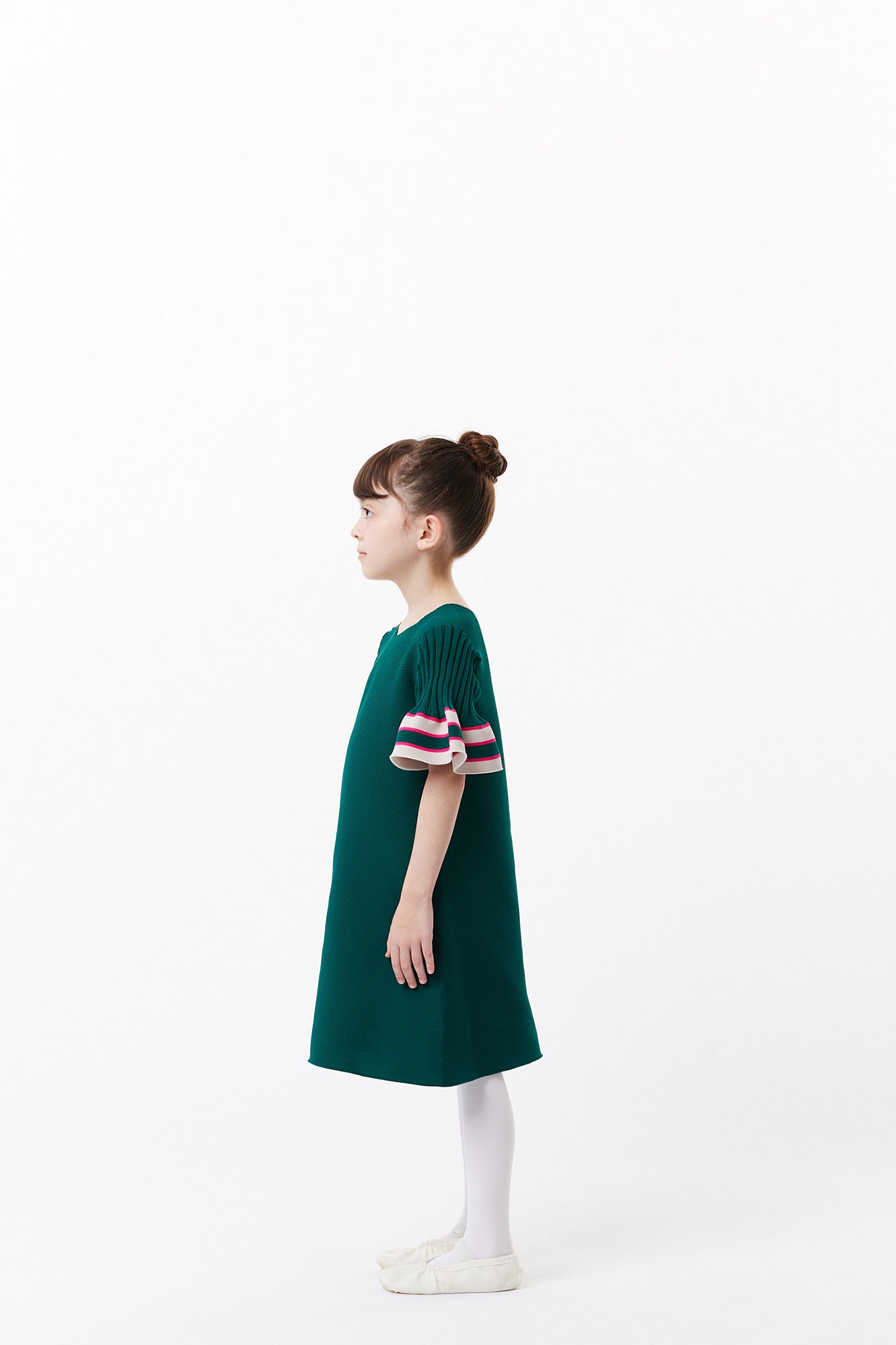 POTTERY KID SHORT BELL SLEEVES FLARE DRESS