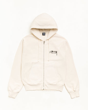 BEACH ROOTS ZIP HOODIE GARMENT DYED