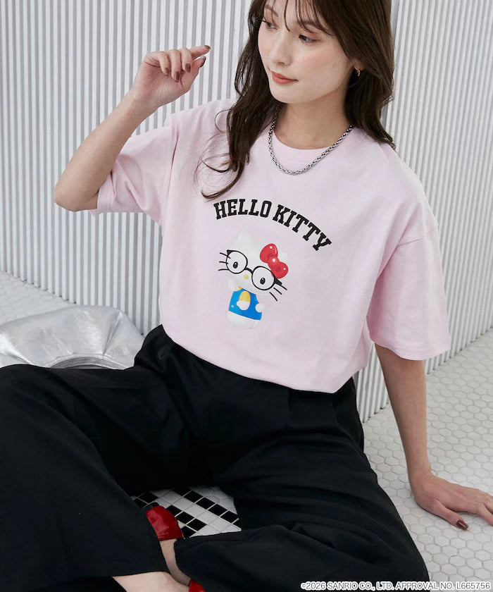 "SANRIO CHARACTERS" College Style Printed T-Shirt Limited Edition