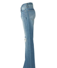 Low Rise Flare Denim Pants