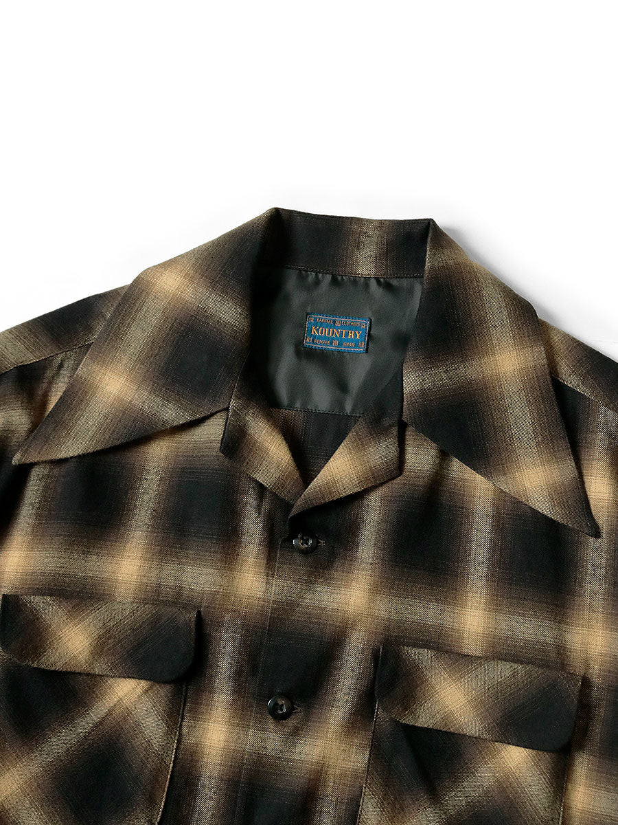 Cotton Rayon Shadow Check Langue Color Bow...