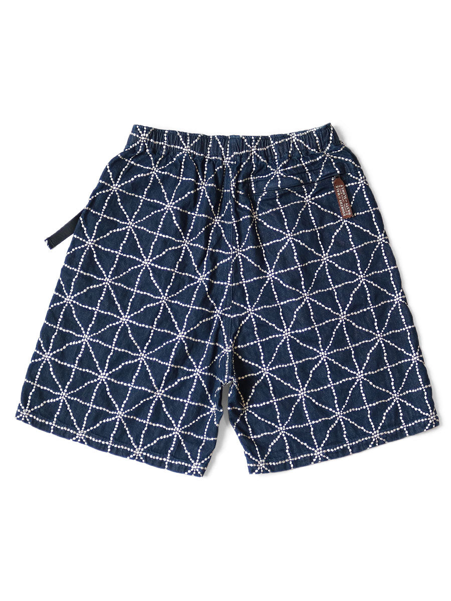 8oz Denim FOLK-DOJO Embroidery Easy Short Pants