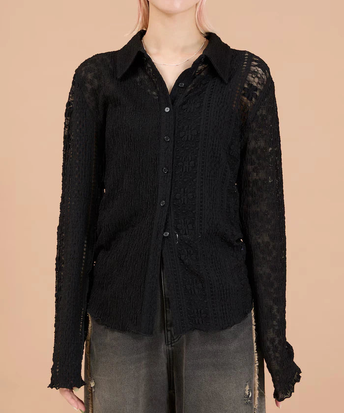 Floral Cut Lace Shirt