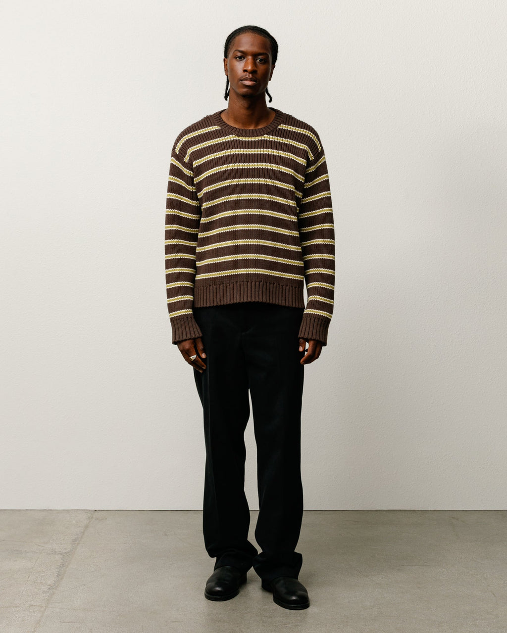 CHUNKY COTTON STRIPE SWEATER