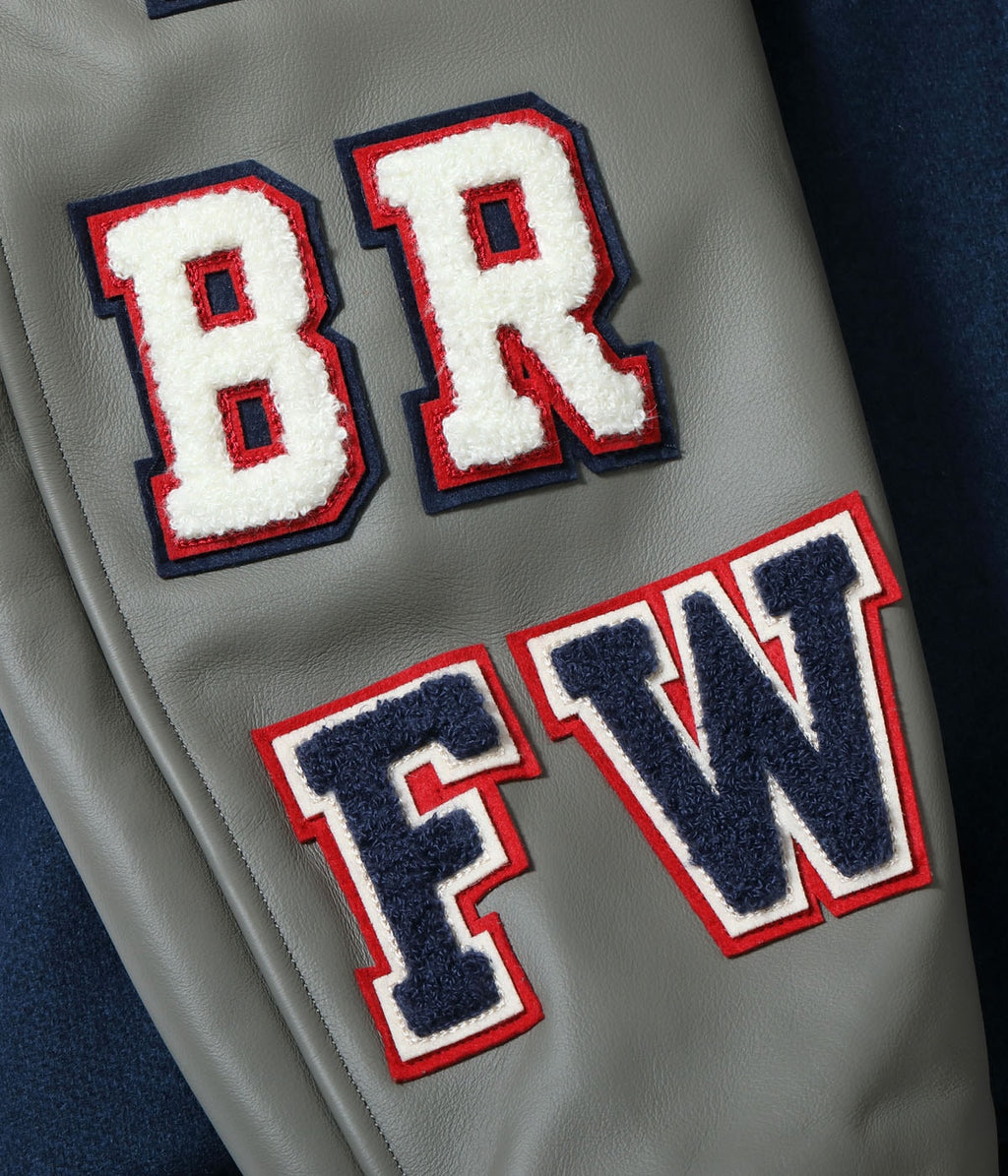 30oz. WOOL MELTON AWARD JACKET “BLUE PECKERS” (NAVY)