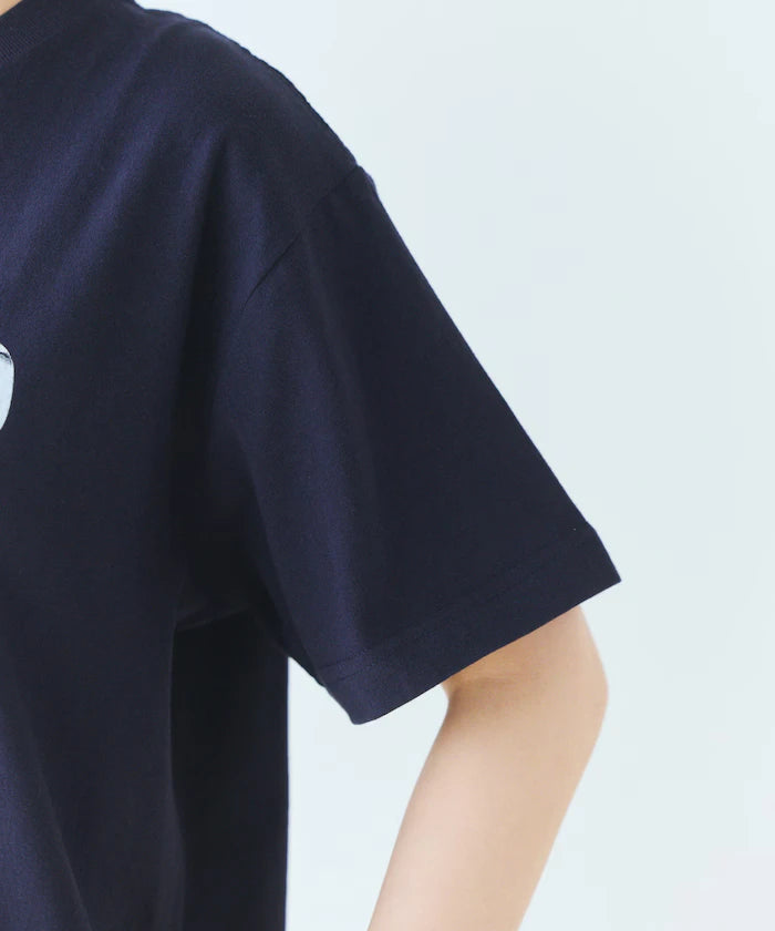 Comfortable Ribbon Print Crew Neck T-shirt