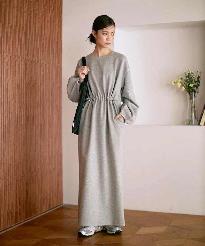 Cocoon Sleeve Damboru Sweat One-Piece / Spindle