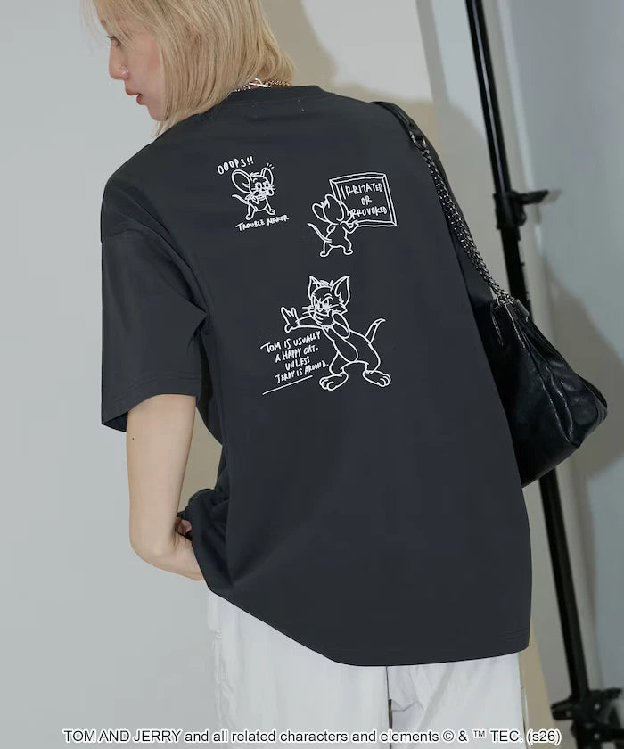 <Functional Material> TOM AND JERRY Graphic T-Shirt Limited Edition